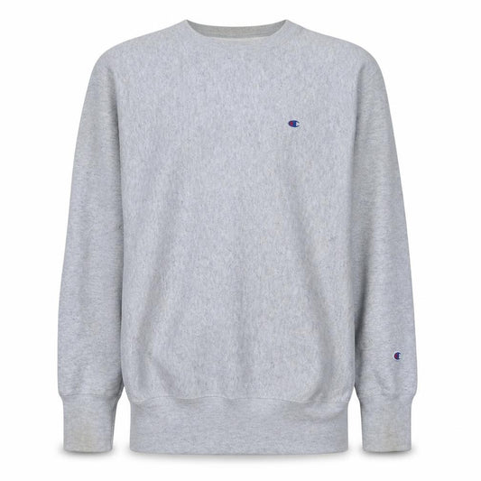 Front view of Champion Men's Grey 2XL Pullover Crew Neck Sweatshirt