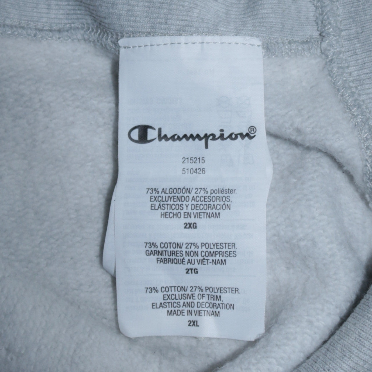 Champion Men's Grey 2XL Pullover Crew Neck Sweatshirt