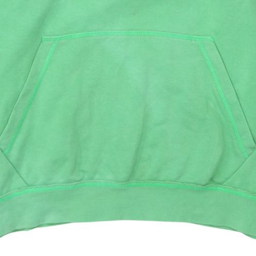 Puma Men's Green Pullover Hoodie L Logo Sportswear