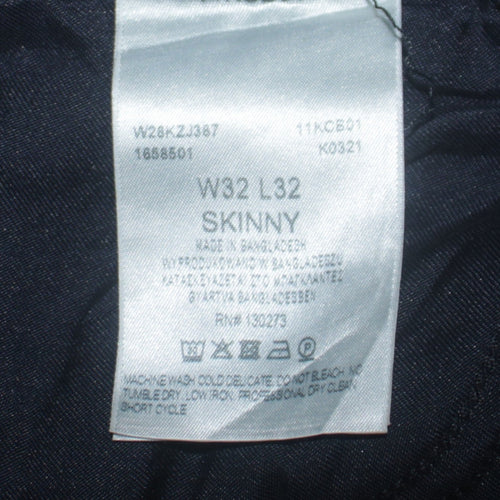 Wrangler Men's Blue Skinny Jeans W32 L32 Denim Stretch
