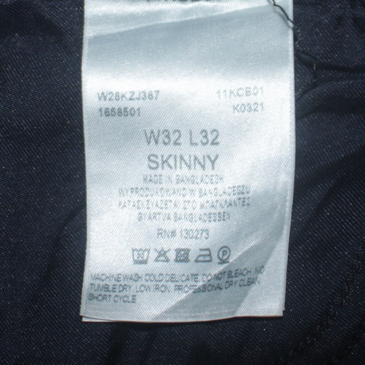 Wrangler Men's Blue Skinny Jeans W32 L32 Denim Stretch