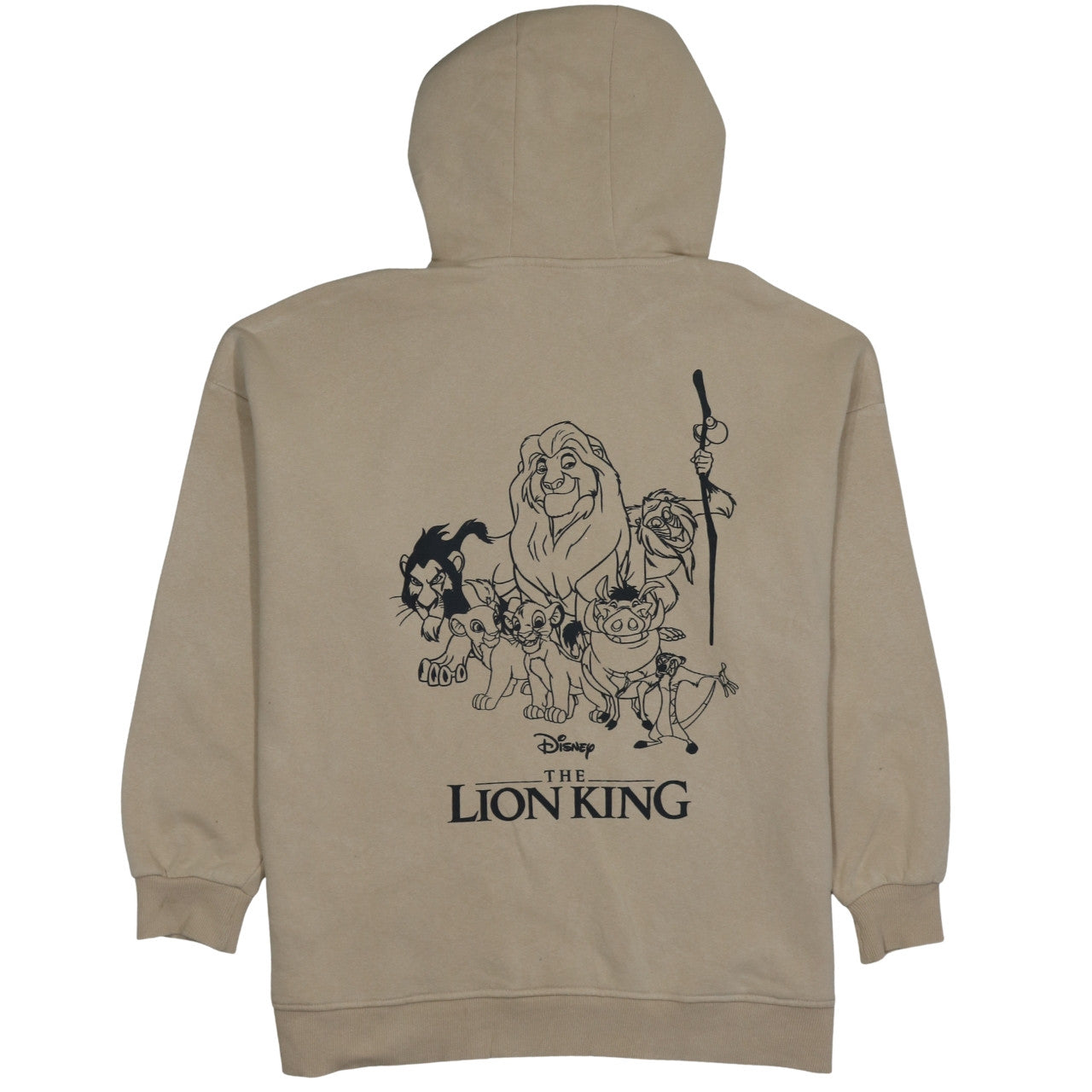 Disney Classics Women's Beige The Lion King Pullover Hoodie Size M
