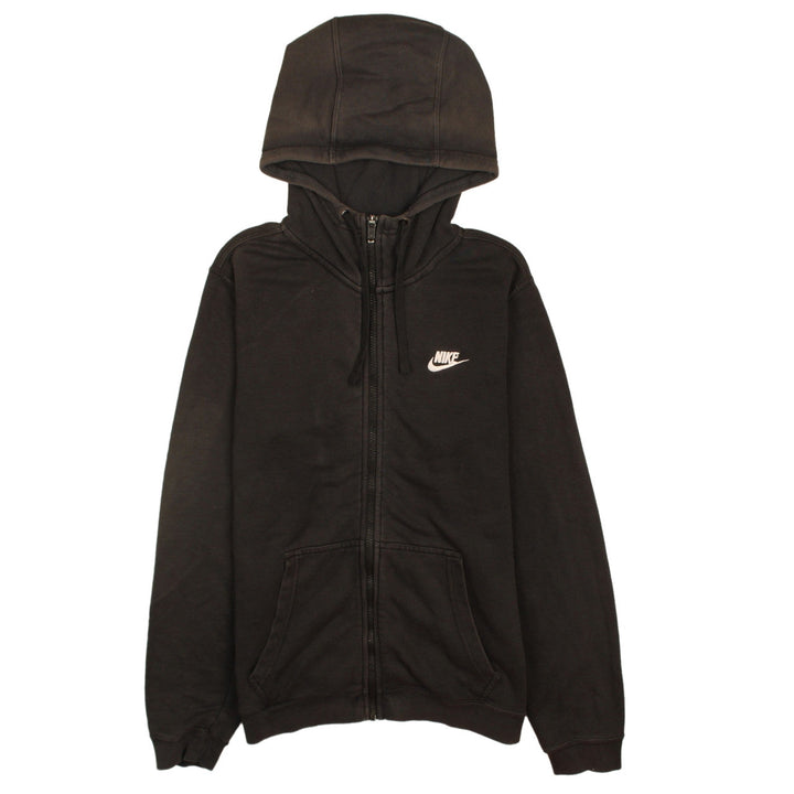 Nike Boys Black Full Zip Hoodie 12-13 Years Fleece Sweatshirt