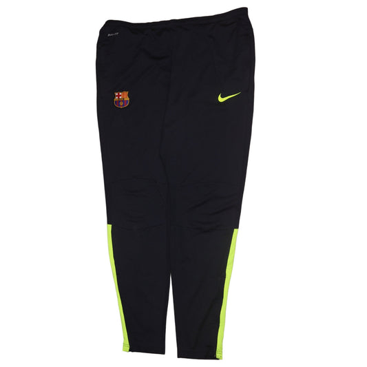 Nike Men’s Black Dri-FIT FCB Track Pants L Slim Tapered Quick Dry