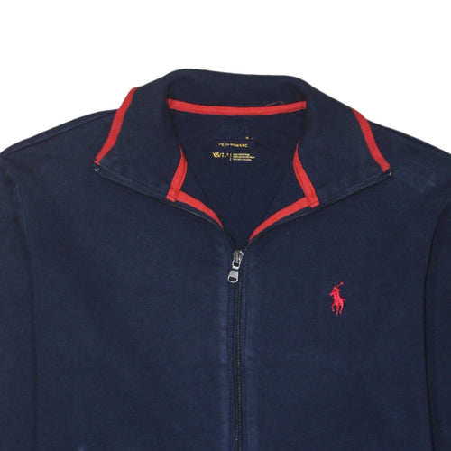 Ralph Lauren Men’s Blue Track Jacket XS Full Zip Cotton Blend