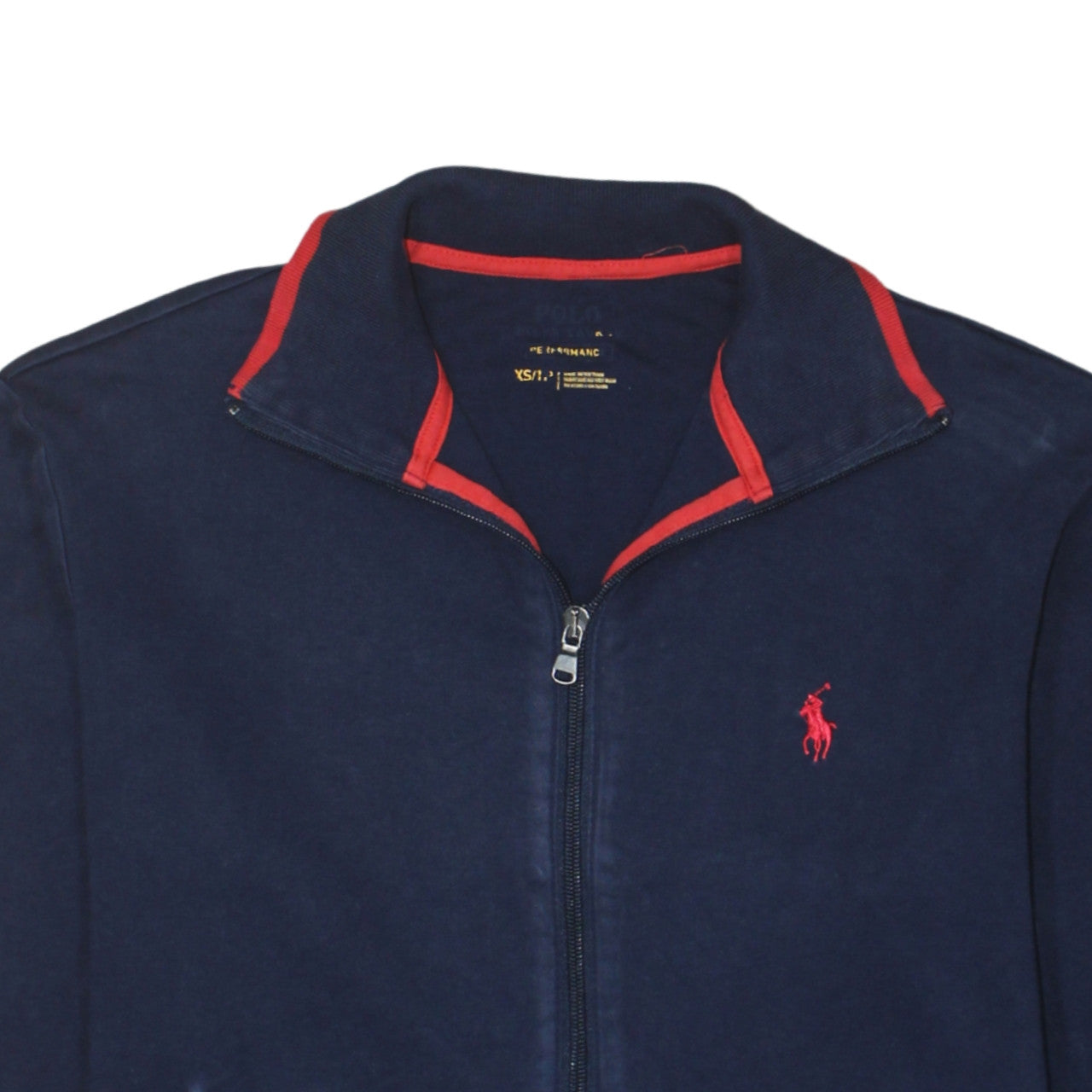 Ralph Lauren Men’s Blue Track Jacket XS Full Zip Cotton Blend