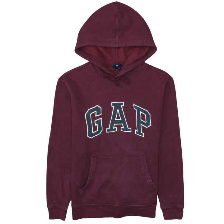 GAP Men's Red Pullover Hoodie XS Fleece Regular Fit Logo