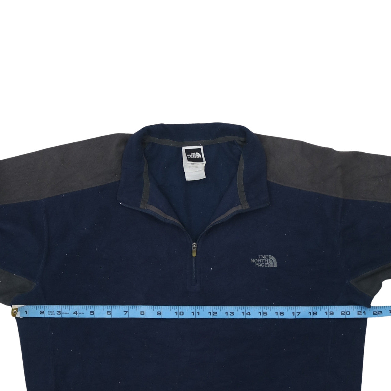 The North Face Men's Blue Fleece 1/2 Zip Pullover Sweatshirt S