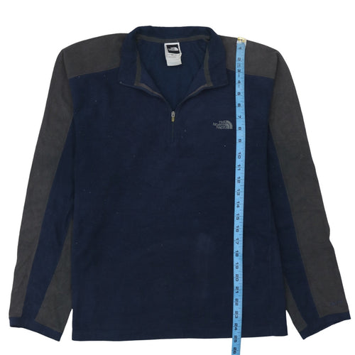 The North Face Men's Blue Fleece 1/2 Zip Pullover Sweatshirt S