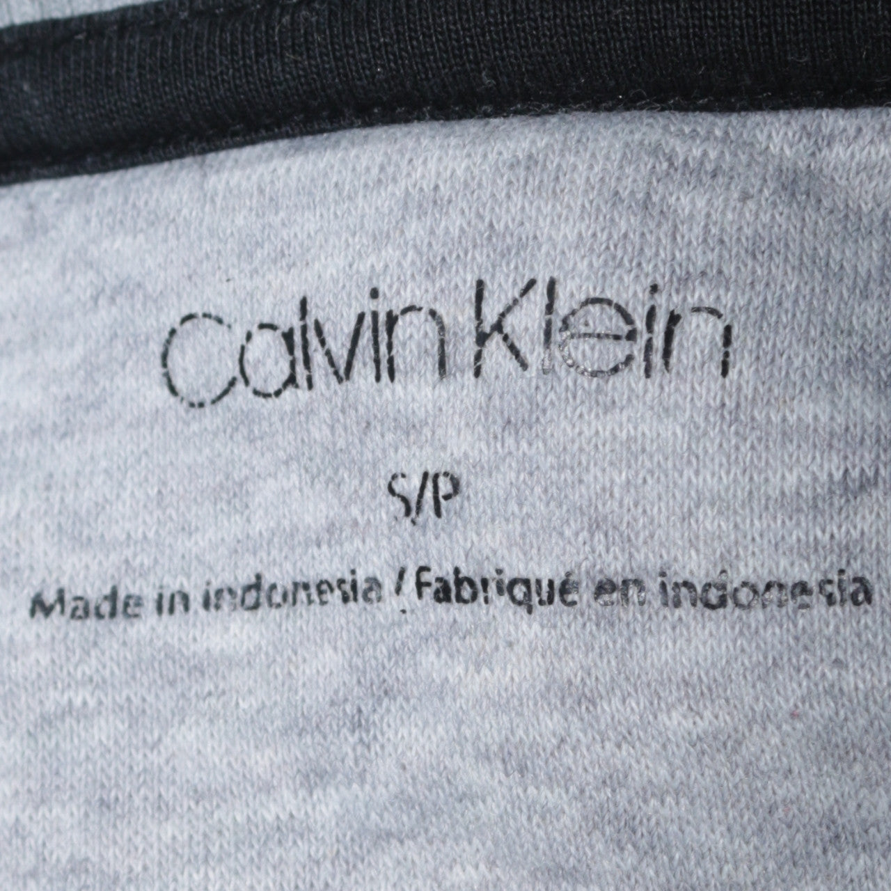 Calvin Klein Men's Grey Logo Pullover Sweatshirt Size S