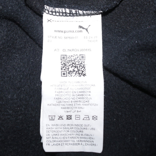 Puma Men's Black Pullover Hoodie XL Fleece Sportswear