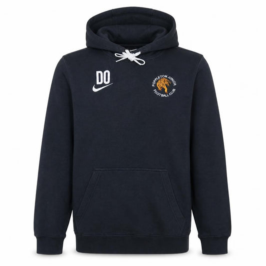 Front view of Nike Men's Black Small Poppleton Junior Football Club Hoodie