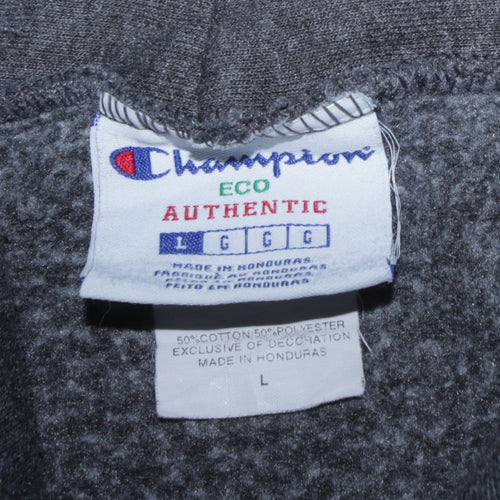 Champion Men's Brown Pullover Hoodie L College Graphic
