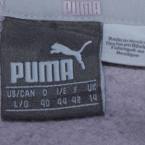 Puma Women Pink Logo Pullover Hoodie Size 14 Cotton Blend