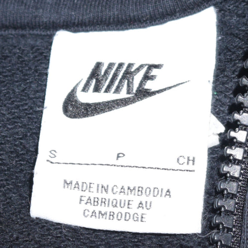 Nike Women's Black Small 1/4 Zip Fleece Sweatshirt