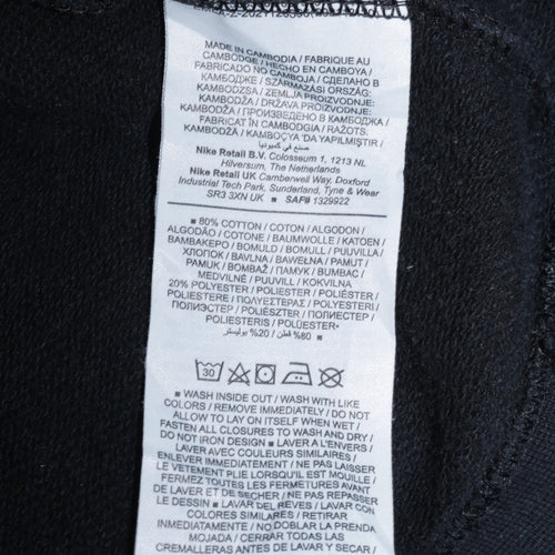 Nike Women's Black Small 1/4 Zip Fleece Sweatshirt