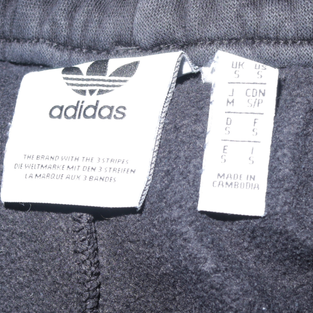 Adidas Men's Black Fleece Jogger Trousers Small Regular Fit