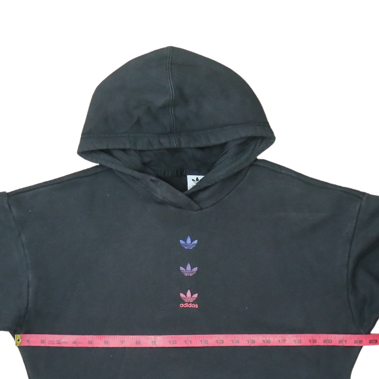 Adidas Womens Black XS Pullover Hoodie with Trefoil Logo