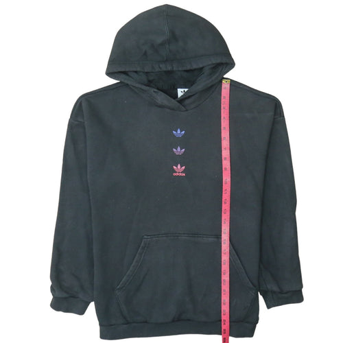 Adidas Womens Black XS Pullover Hoodie with Trefoil Logo