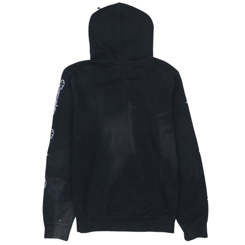 Champion Men's Black XS Pullover Hoodie with Logo Design