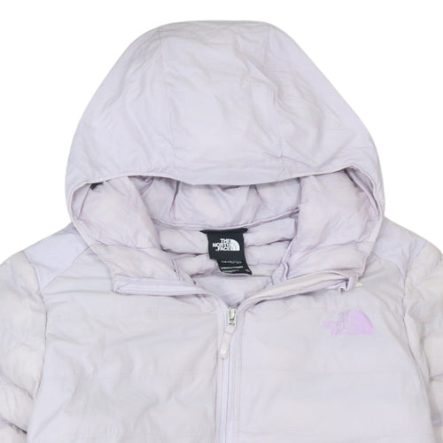 The North Face Womens White XL ThermoBall Eco Hooded Puffer Jacket