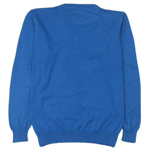 Creaciones GPA Men's Blue 2XL V-Neck Cotton Pullover Jumper