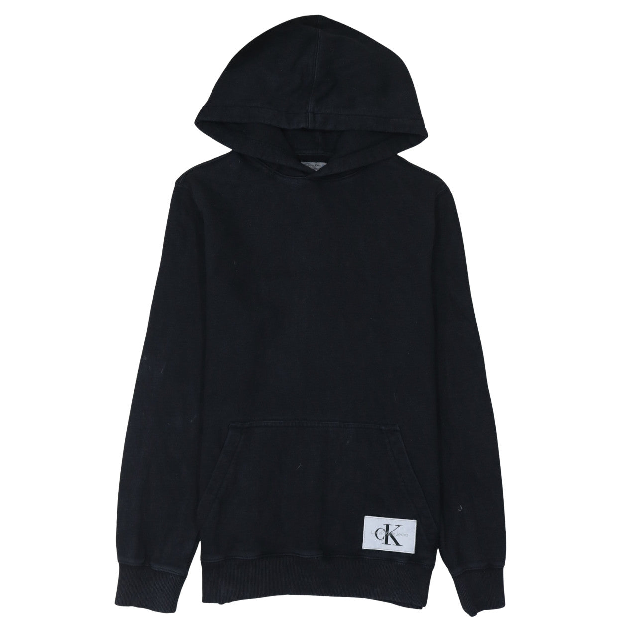 Calvin Klein Jeans Men’s Black Slim Fit Pullover Hoodie L