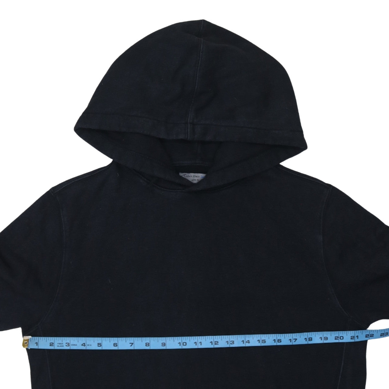 Calvin Klein Jeans Men’s Black Slim Fit Pullover Hoodie L