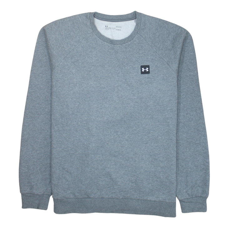 Under Armour Men’s Grey Crew Neck ColdGear Pullover Sweatshirt Size L