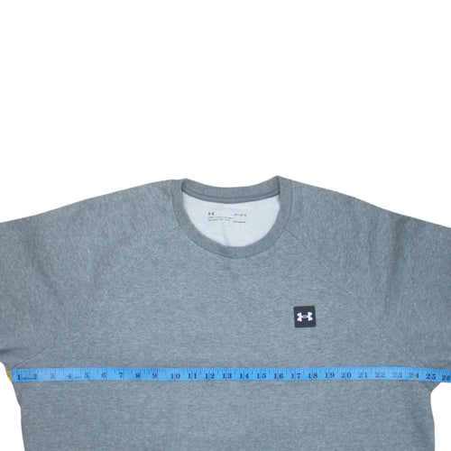 Under Armour Men’s Grey Crew Neck ColdGear Pullover Sweatshirt Size L