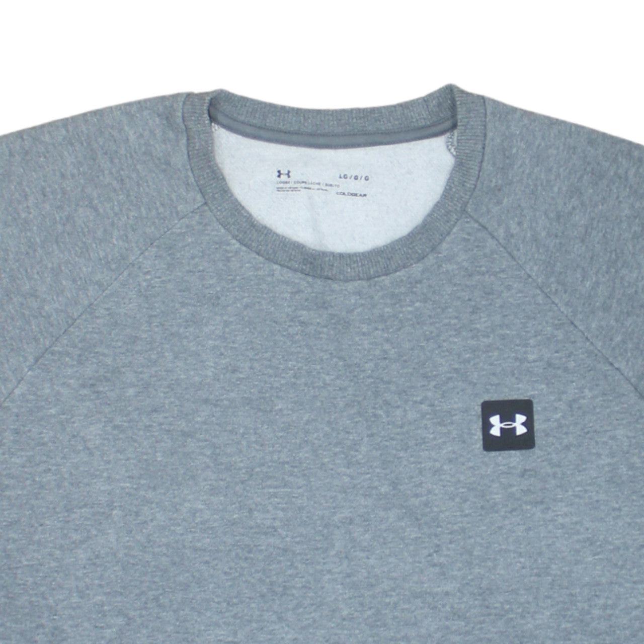 Under Armour Men’s Grey Crew Neck ColdGear Pullover Sweatshirt Size L