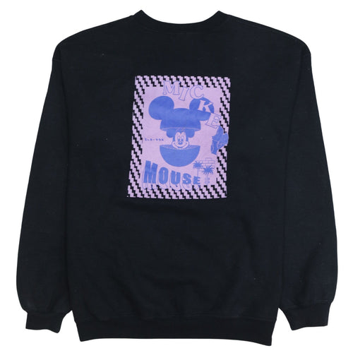 Disney x Skinnydip Womens Black Mickey Mouse Sweatshirt L