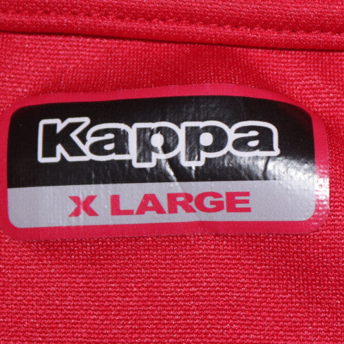 Kappa Mens Red 1/4 Zip Sports Sweatshirt XL Football Training Top