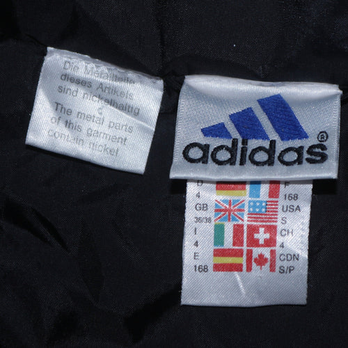 Adidas Men's Red and Black Windbreaker Jacket Size 36/38 S Hooded Retro Sportswear