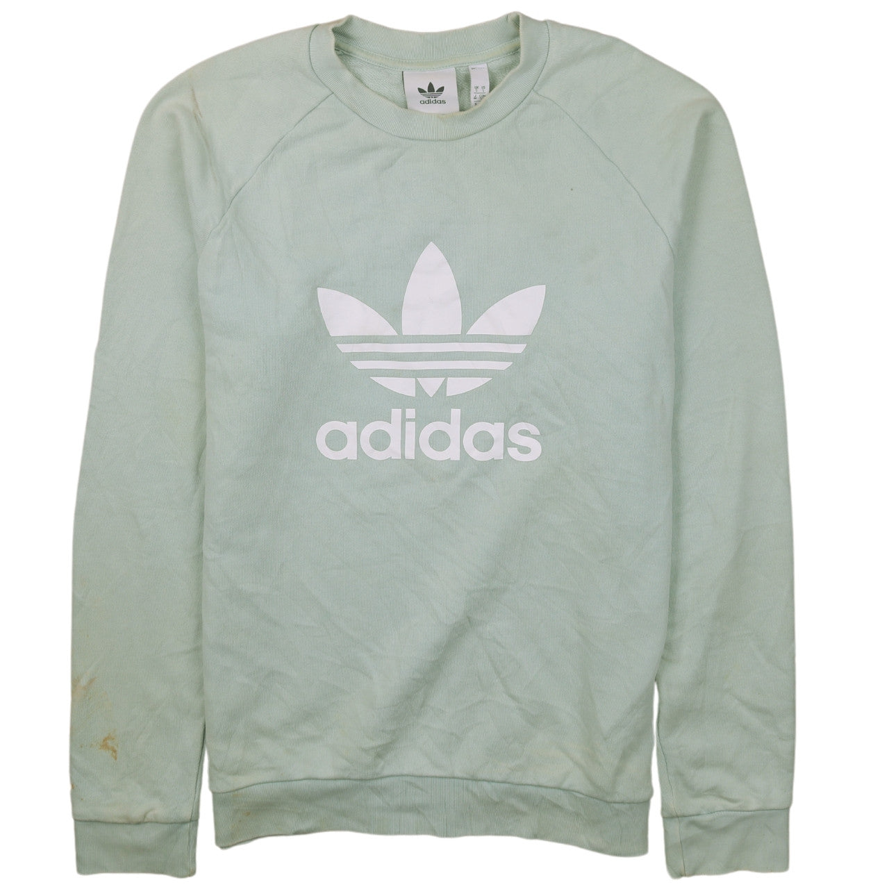 Adidas Women’s Mint Green Crew Neck Pullover Sweatshirt S