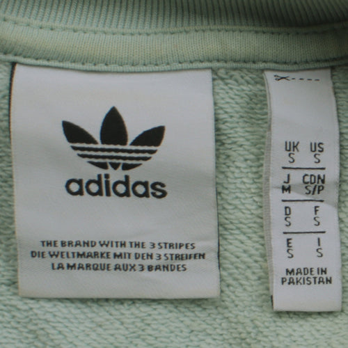 Adidas Women’s Mint Green Crew Neck Pullover Sweatshirt S