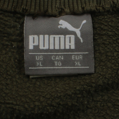 Puma Mens Green XL Pullover Fleece Sweatshirt
