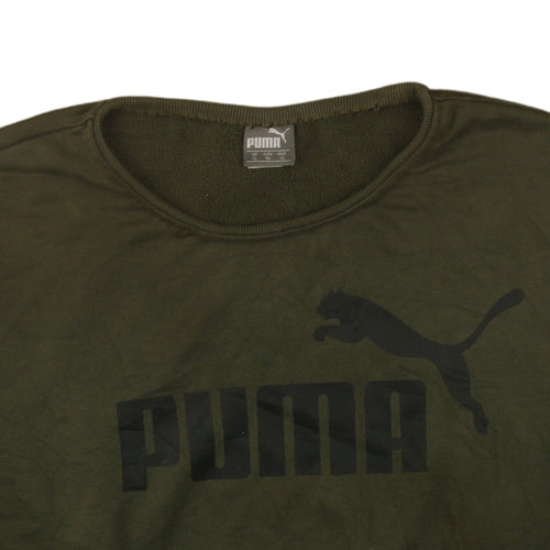 Puma Mens Green XL Pullover Fleece Sweatshirt