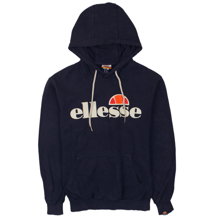 Ellesse Women's Navy Blue Pullover Hoodie UK 8 Classic Logo Sweatshirt