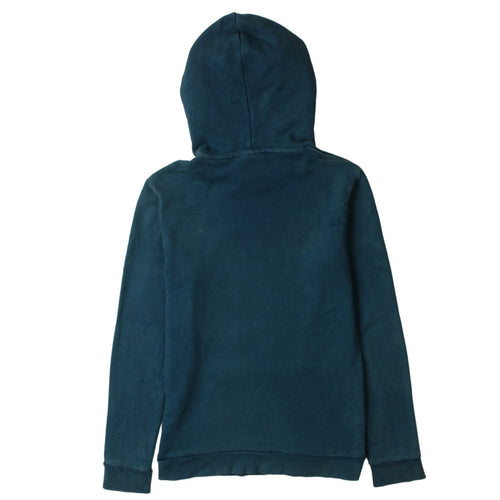 Adidas Mens Blue XS Pullover Hoodie with Logo Graphic