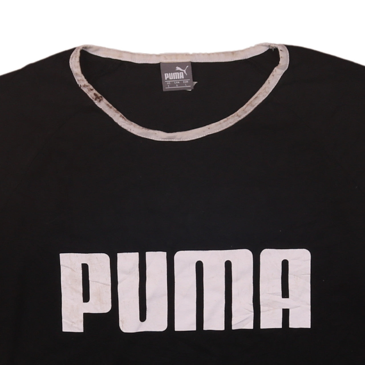Puma Women’s Black Short Sleeve Crew Neck T-Shirt Size L