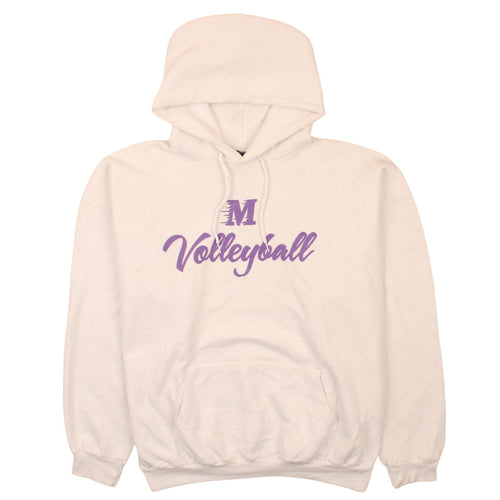 Champion Men's White XL Pullover Hoodie Volleyball Graphic