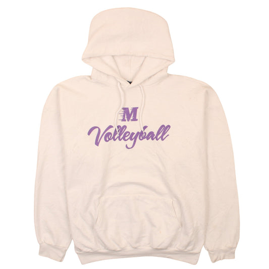 Champion Men's White XL Pullover Hoodie Volleyball Graphic