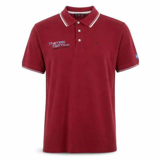 Front view of Robe Di Kappa Men's Red XL Golf Polo Shirt Embroidered Cotton