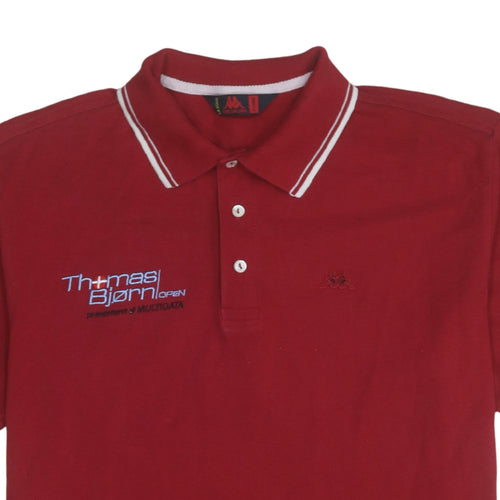 Robe Di Kappa Men's Red XL Golf Polo Shirt Embroidered Cotton
