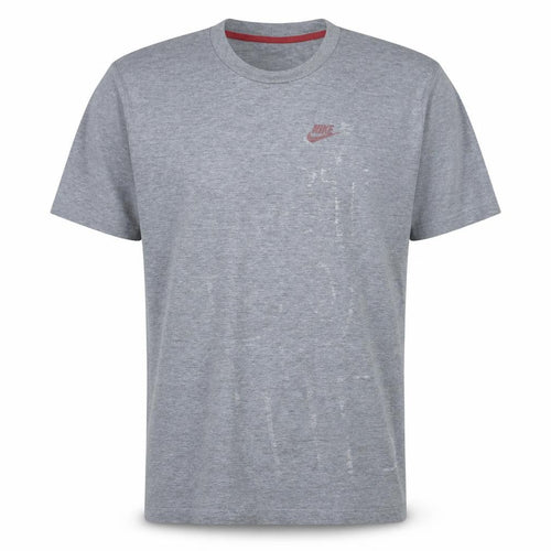 Nike Men's Grey L Crew Neck Short Sleeve Logo T-Shirt