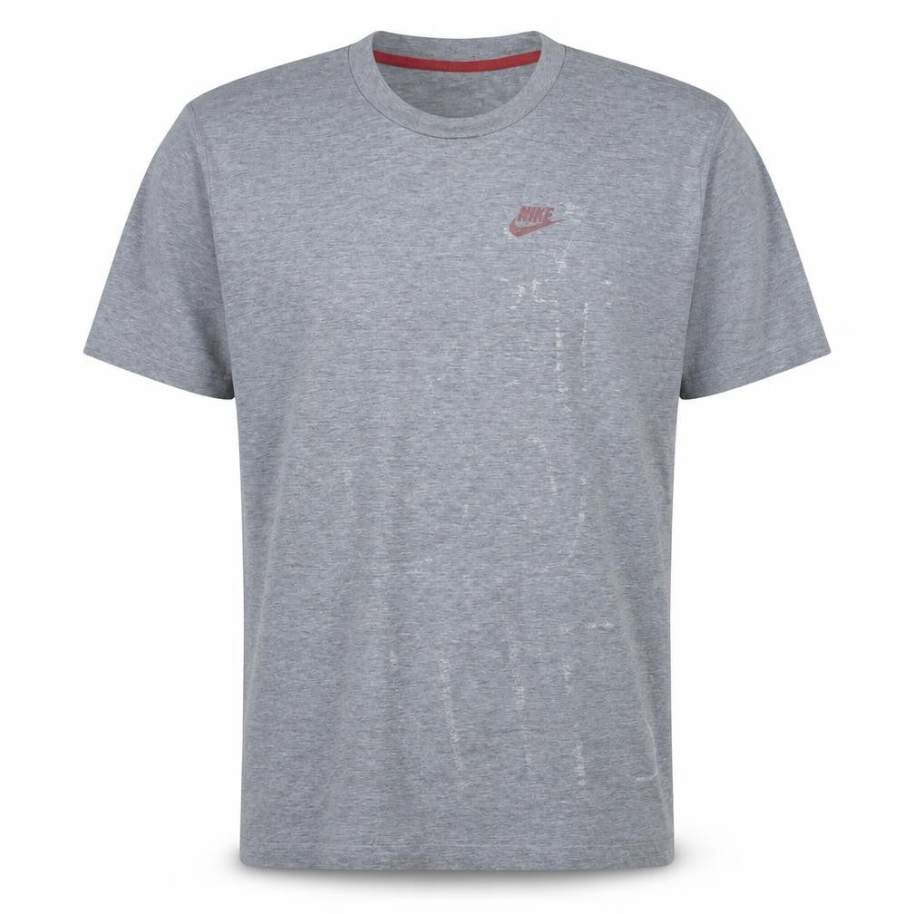 Nike Men's Grey L Crew Neck Short Sleeve Logo T-Shirt