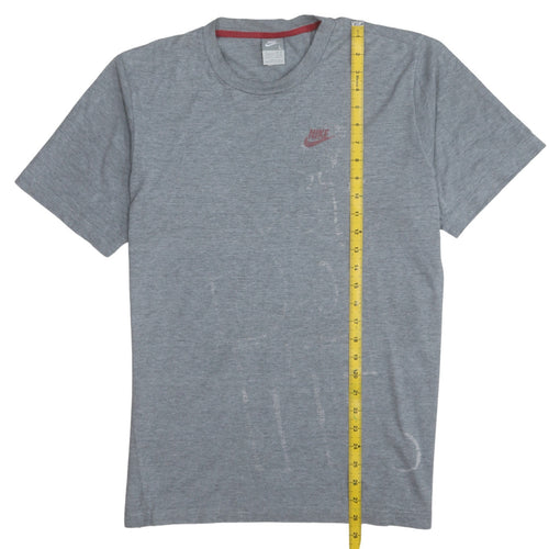 Nike Men's Grey L Crew Neck Short Sleeve Logo T-Shirt