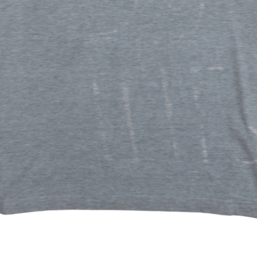 Nike Men's Grey L Crew Neck Short Sleeve Logo T-Shirt