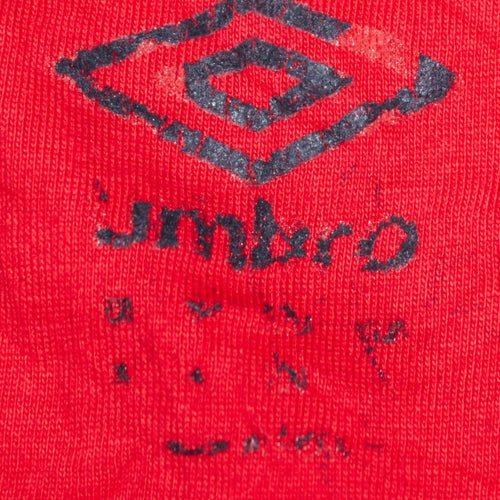 Umbro Men's Red Cotton Crew Neck Short Sleeve Sports T-Shirt Size L